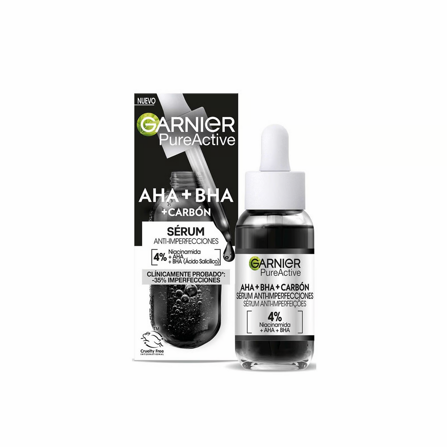 Garnier skin naturals Pure Active AHA BHA Carbon Serum for anti-imperfections skincare
