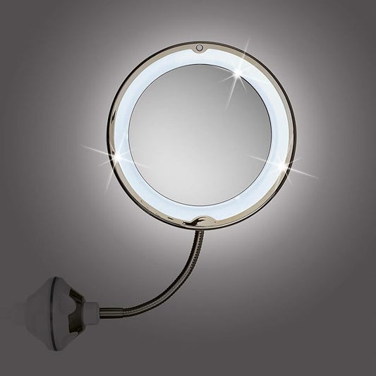 Souqzila Ultra Flexible Adjustable Makeup Mirror with LED Light for Perfect Beauty Application