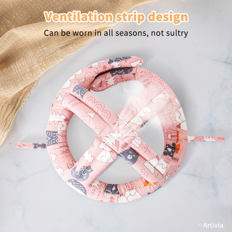 Souqzila baby head protector cushion with ventilation strip design for year-round comfort
