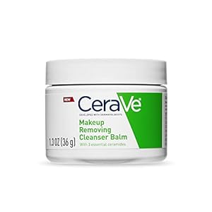 CeraVe Makeup Remover Balm in 1.3 oz jar for gentle makeup removal with essential ceramides