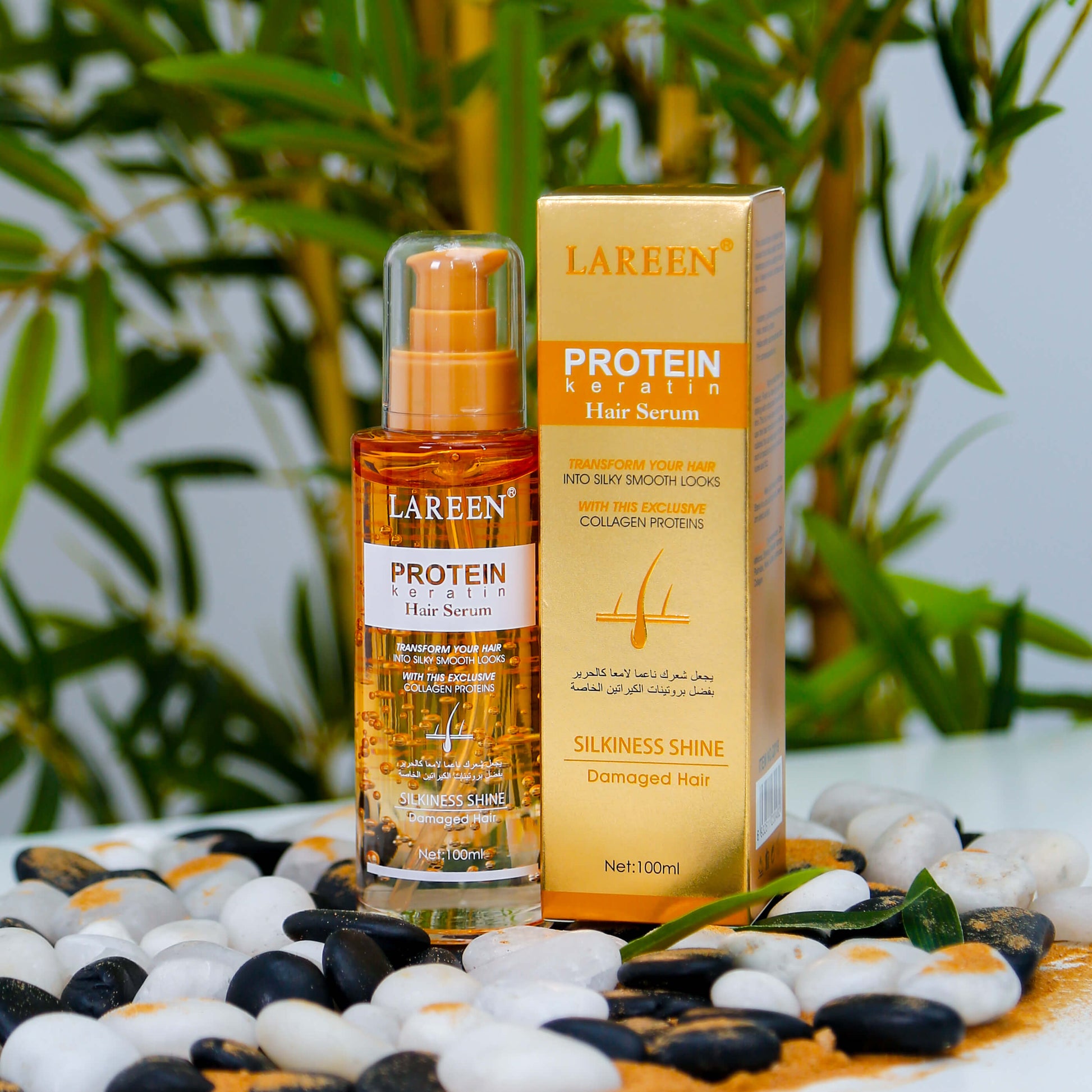 Lareen Protein Keratin Hair Serum by Souqzila best hair growth serum for silky shine and damaged hair