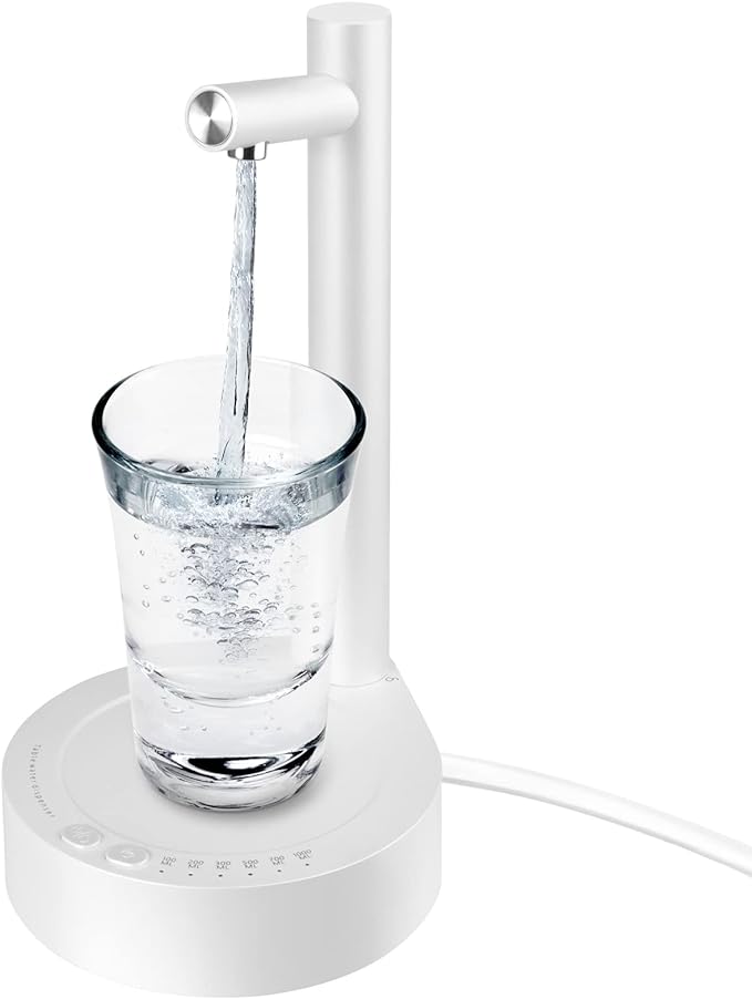 Souqzila portable electric water dispenser for home pouring water into a glass effortlessly