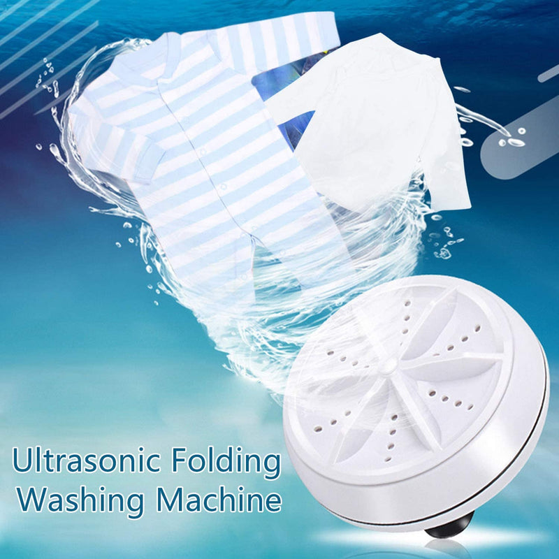 Souqzila portable mini washing machine with ultrasonic technology for gentle clothing care
