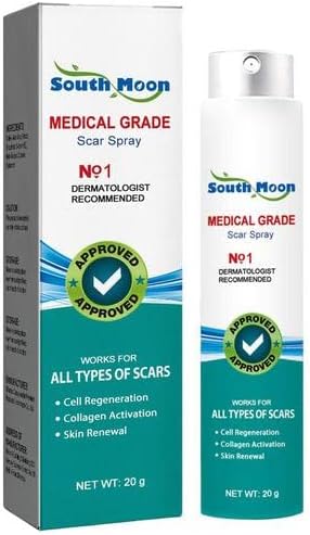 Souqzila South Moon medical grade scar spray for all types of scars with cell regeneration and collagen activation