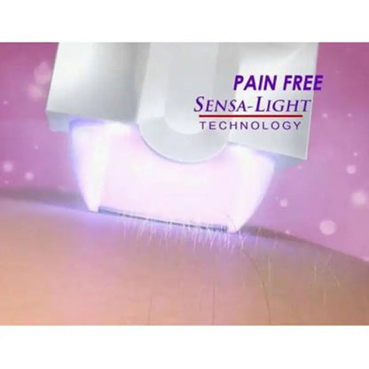Finishing Touch hair epilator by Souqzila removing fine facial hair pain free with Sensa Light illumination
